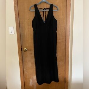 Linen-Blend Sleeveless Dress